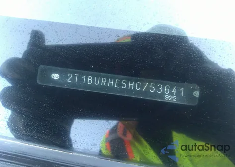 2017 Toyota Corolla Le from USA, damaged, VIN 2T1BURHE5HC753641